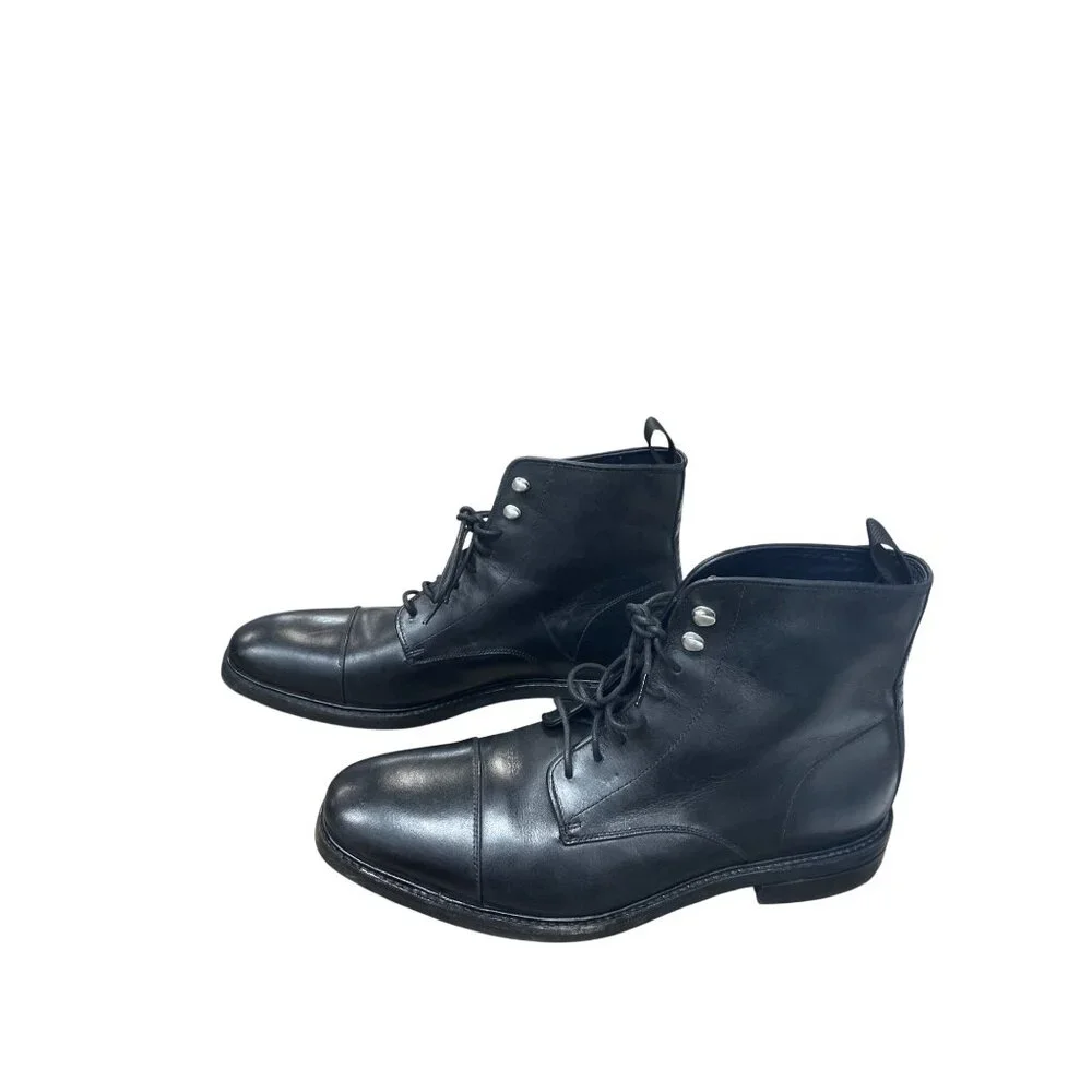 Cole Haan Mens Black Leather Ankle Chukka Waterproof Boots Sz 11.5M SKU 9545 - Picture 3 of 16